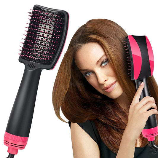 "Get Salon-Styled Hair at Home with Our New 2-In-1 Hair Dryer Brush - the Ultimate Volumizer and Hot Air Comb!"