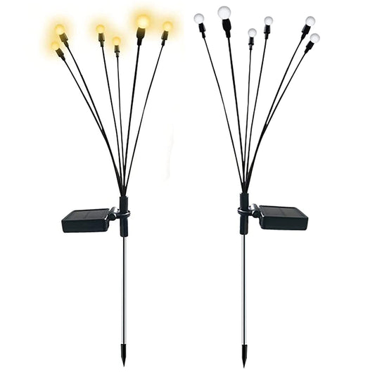 "Magical Solar-Powered Firefly Lights: Illuminate Your Outdoor Space with Enchanting Firework Swaying Lights!"